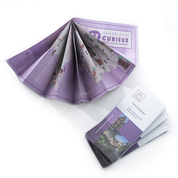 Carte touristique, couverture, graphisme, in design, mise en page, communication, Atelier Cartographik
