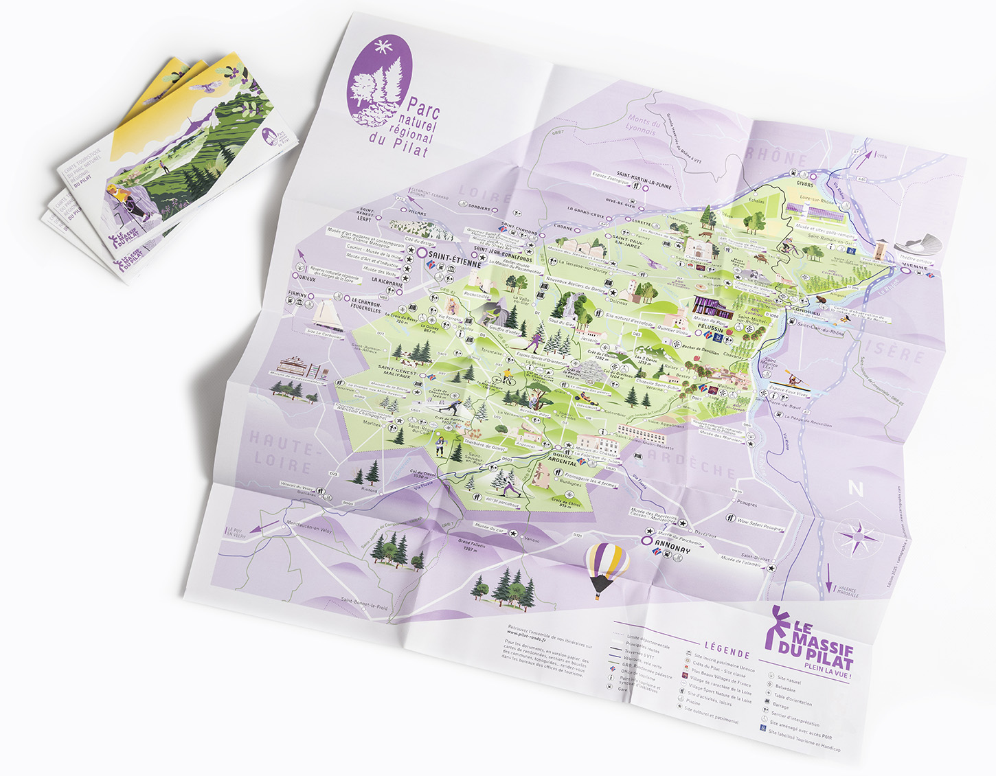 Parc naturel régional du massif du Pilat | cartographie touristique