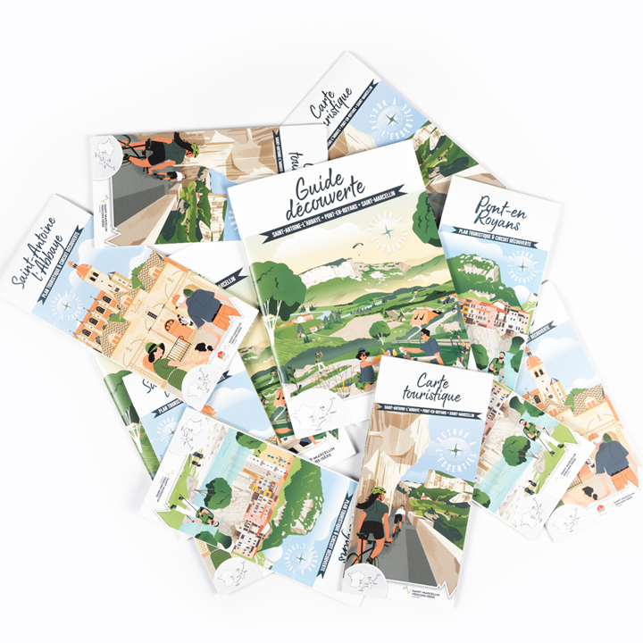 Saint-Marcellin-Vercors-Isère, illustration, couvertures illustrées, collection, tourisme, 